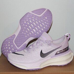 Nike ZoomX Invincible Run 3 Flyknit Running Shoes Womens 9 9.5 10 Barely Grape
